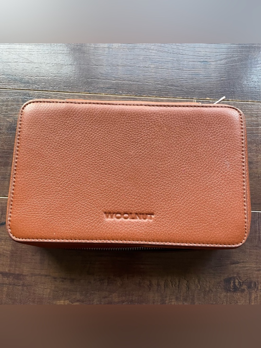 Woolnut Cognac Leather Tech Organizer